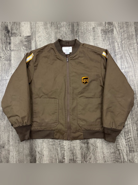 UPS United Parcel Service Work Uniform Employee Bomber Jacket Insulated XL